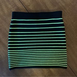 XXI Neon Striped Skirt